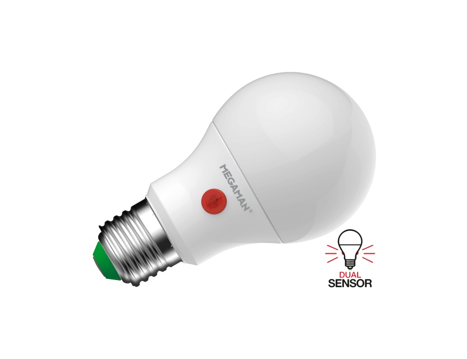 Peru helper Onhandig Megaman Ledlamp - E27 - 470 lm - Dag en Nacht Sensor | Energiebespaarshop