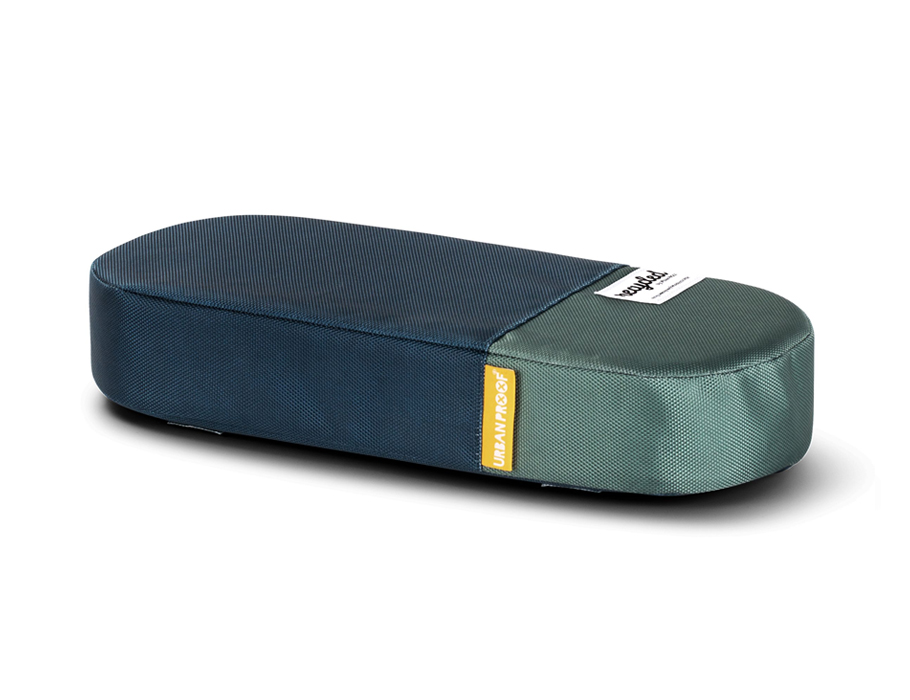 Bagagedrager kussen gerecycled - blue green