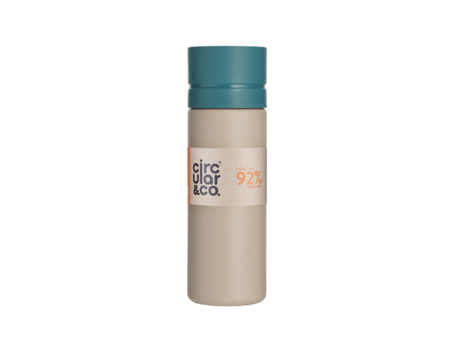 Circular Bottle - 600 ml - Crème/Teal