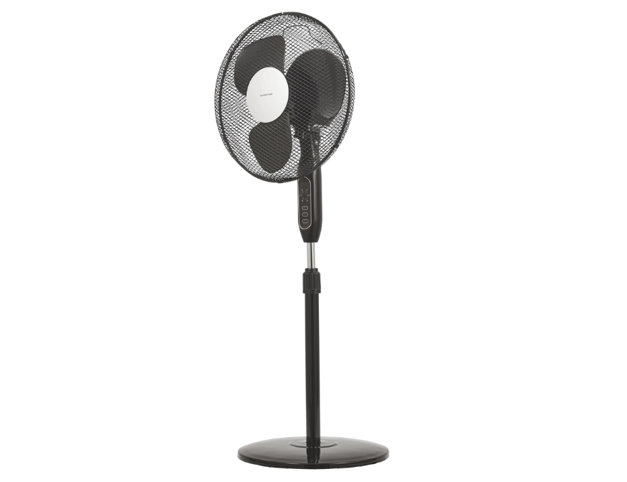 Ventilator - Statiefmodel - Met afstandsbediening - Zwart