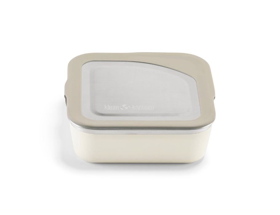 Klean Kanteen - RVS Lunchbox (15x15cm) 591 ml - Tofu Wit - RVS deksel - lekvrij
