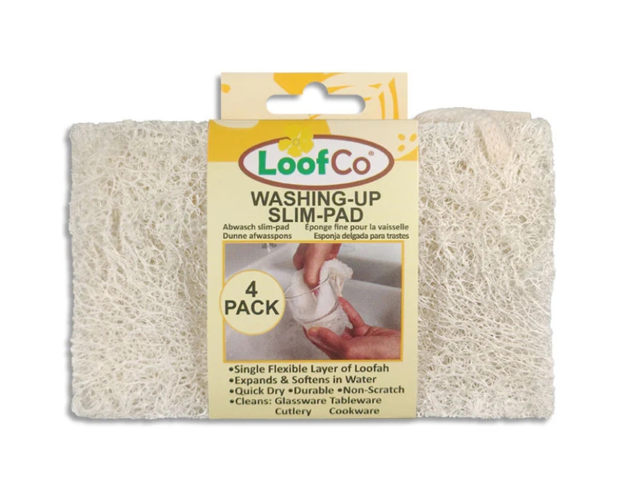 Schoonmaaksponsjes Loofah - Dun - 4 stuks