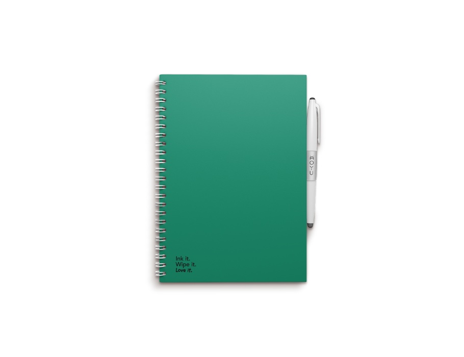 Uitwisbaar Notitieboek - Hardcover A5 - Forest Green