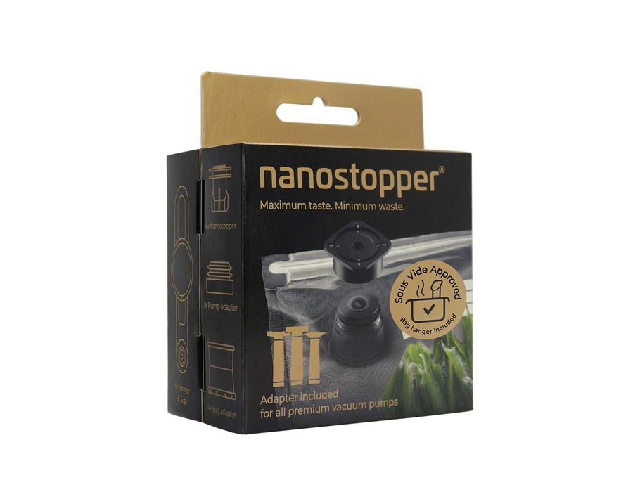 Nanostopper - Voor vacuum trekken van levensmiddelen