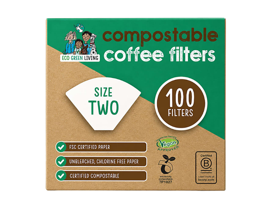 Composteerbare Koffiefilters - Maat 2