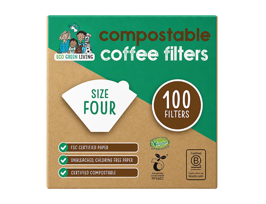 Composteerbare Koffiefilters - Maat 4