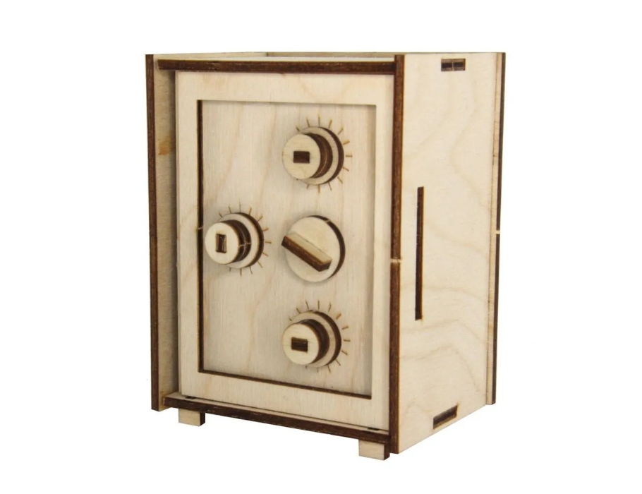 Bouwpakket - Kluis als spaarpot met echt slot