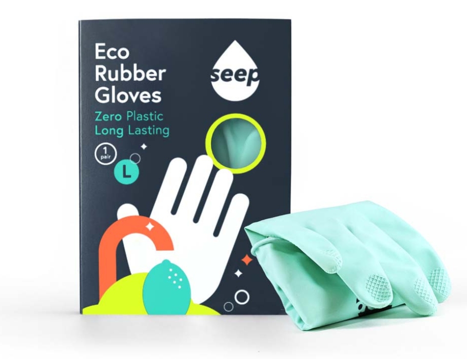 Schoonmaakhandschoenen - FSC Natuurrubber - Large