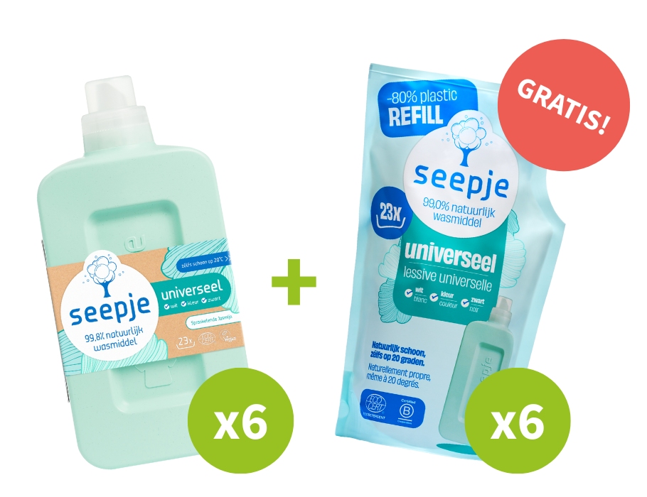 6x Wasmiddel + GRATIS Navullingen - Universeel - Sprankelende Jasmijn