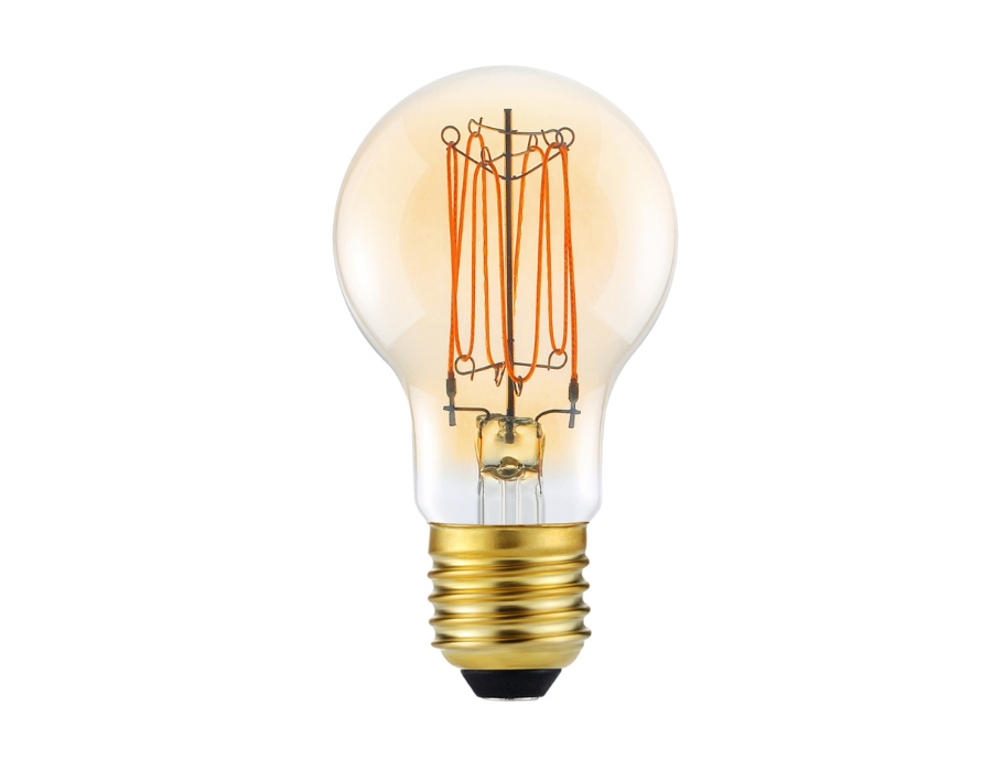 SylSmart - Ledlamp E27 - Bol - Vintage - 550lm - Dimbaar