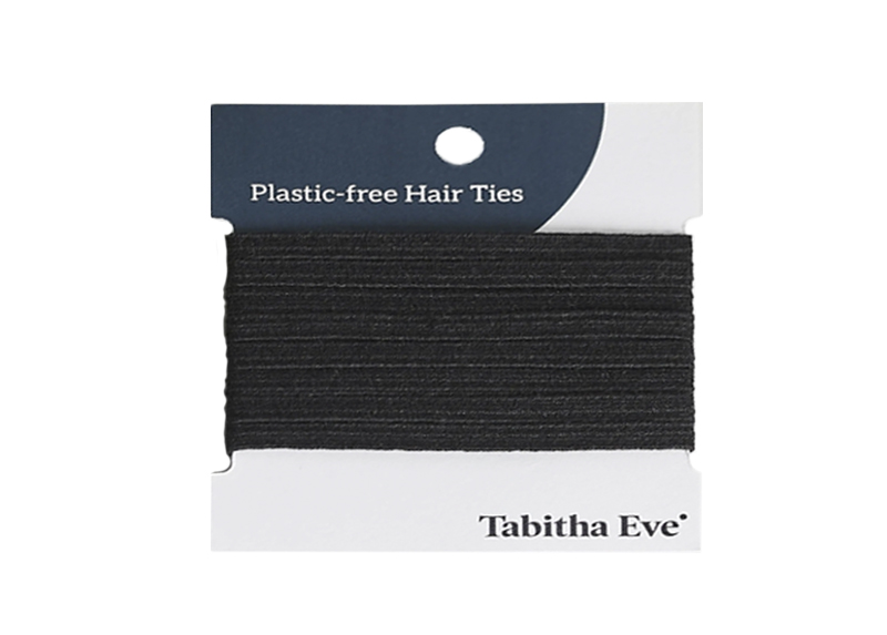 Plasticvrije Haar elastiekjes 8 stuks - zwart