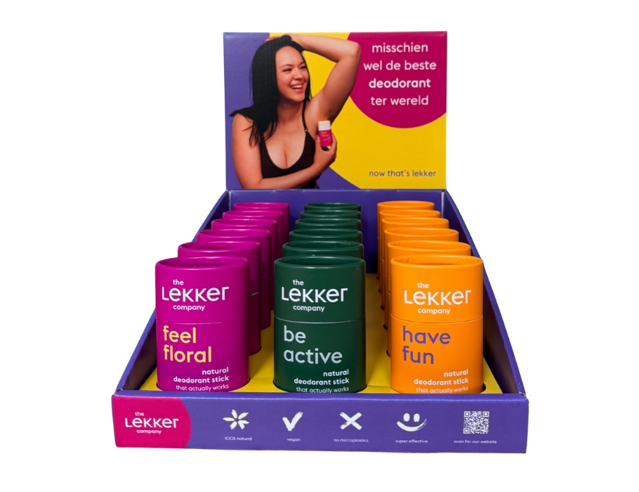 Display Deodorant Sticks - 3 x 6 stuks