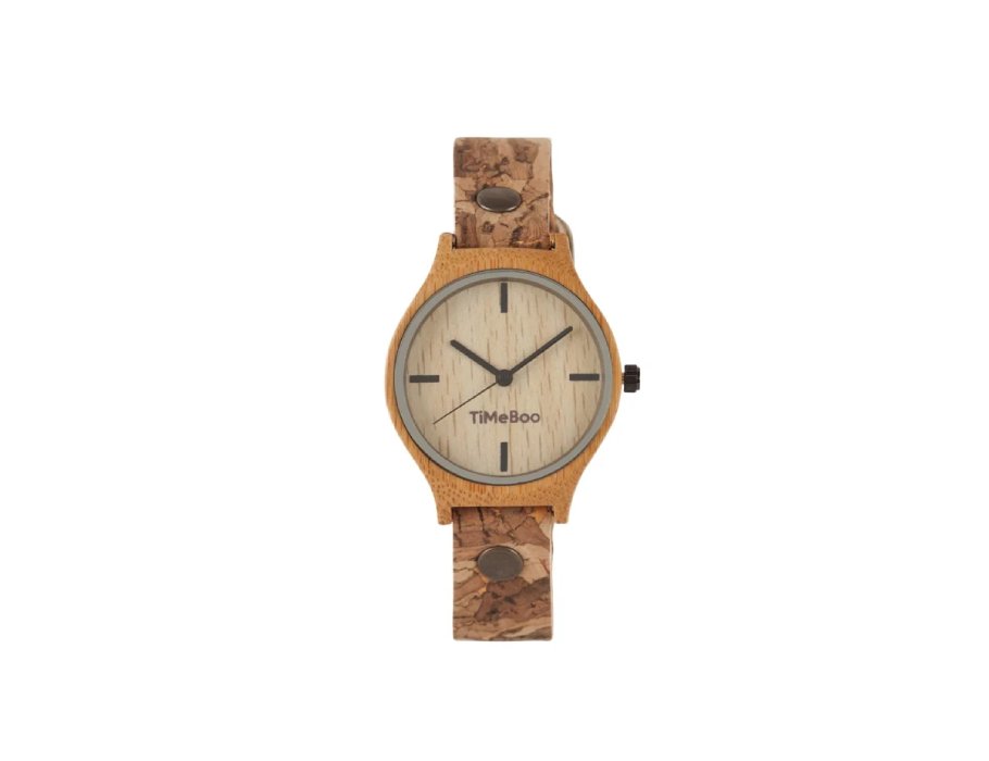 Horloge Twist Vegan Kurk Zonder Cijfers