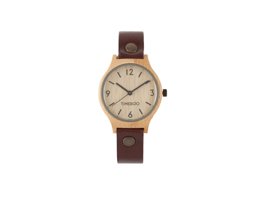 Horloge Twist Mokka Met Cijfers