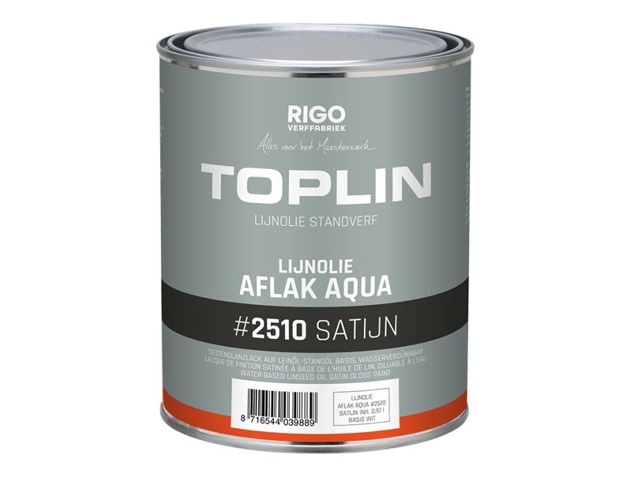 Toplin - Binnenverf Aqua Satijn - Op kleur gemaakt - 2,5L