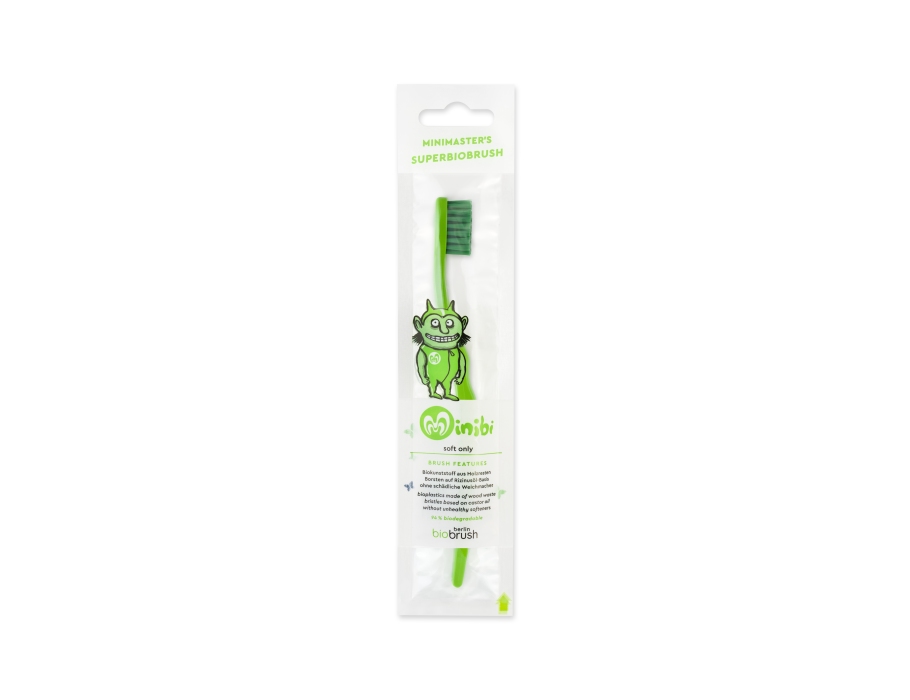 Biobrush tandenborstel kind - green