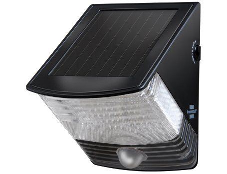 Solar led wandlamp - Zwart