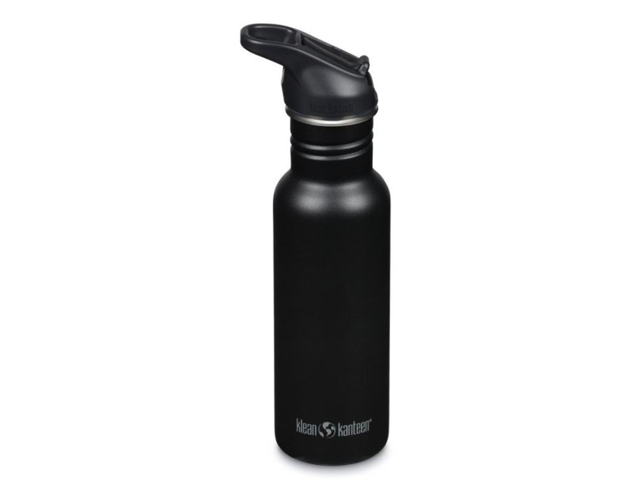 Drinkfles - Classic Narrow - Sportdop met flip - Zwart - 532 ml