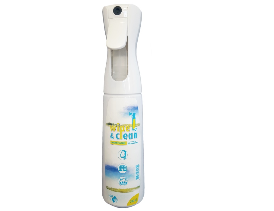 Lege Spray flacon - Wipe & Clean - 300ml