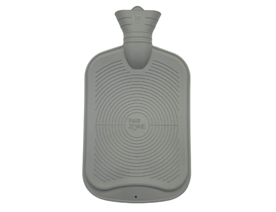 Natuurrubber warmwater kruik - FSC  - 2L - Grijs