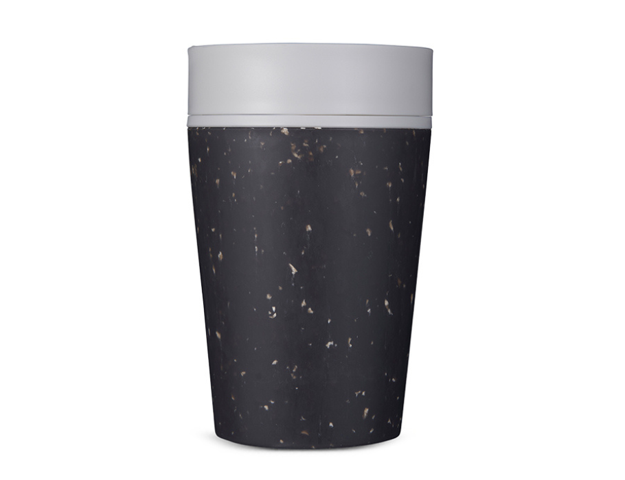 Koffiebeker - Circular Cup - Zwart/Wit - 227 ml