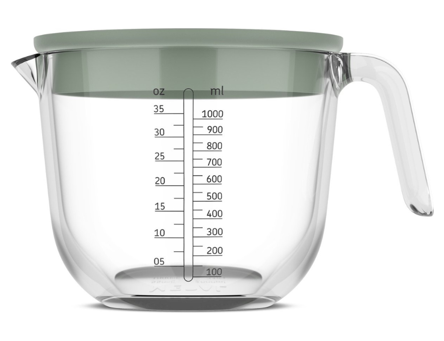 Maatbeker Met Deksel - Chef It - Nordic Sage - 1000ml