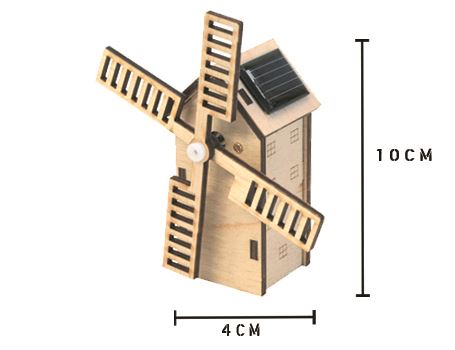 Bouwpakket – Hollandse molen met zonnepaneel - mini