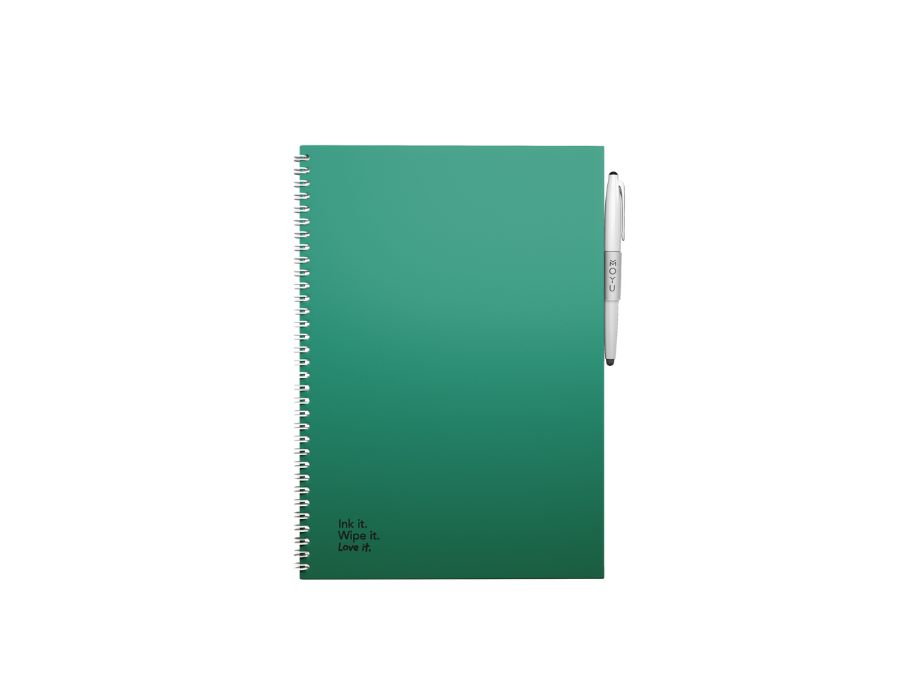 Uitwisbaar notitieboek - Hardcover A4 - Forest Green