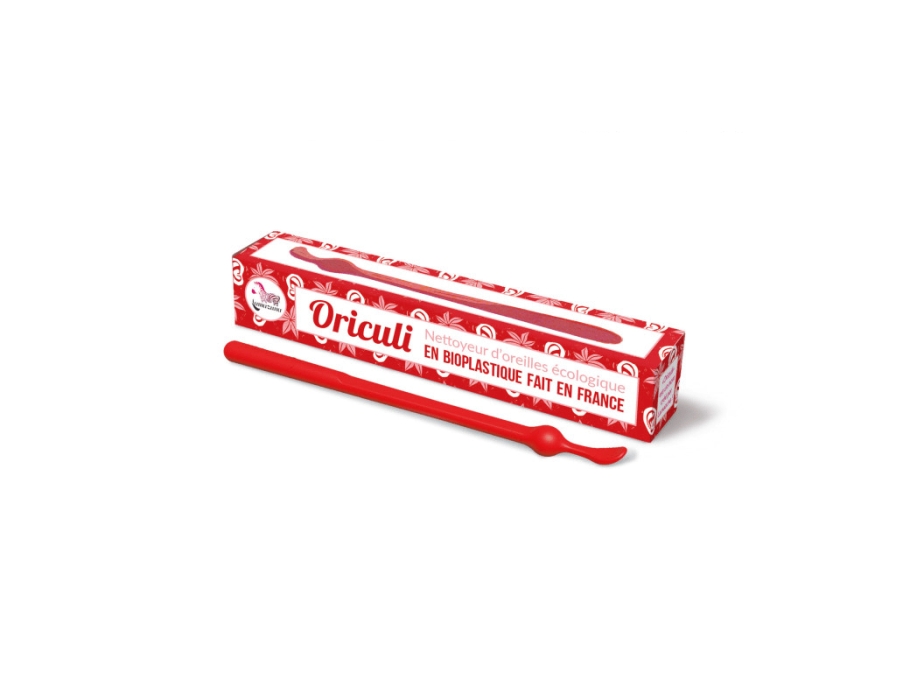 Oriculi oorstokje - bioplastic - rood