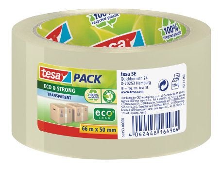Eco - Strong transparant tape 66m x 50mm