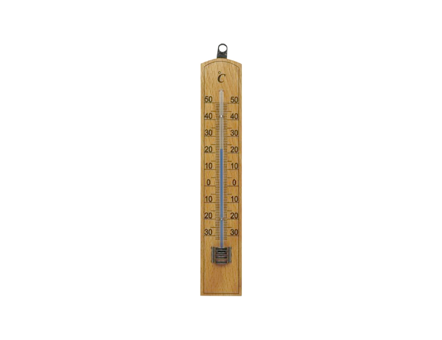 Thermometer - Hout - 20 cm