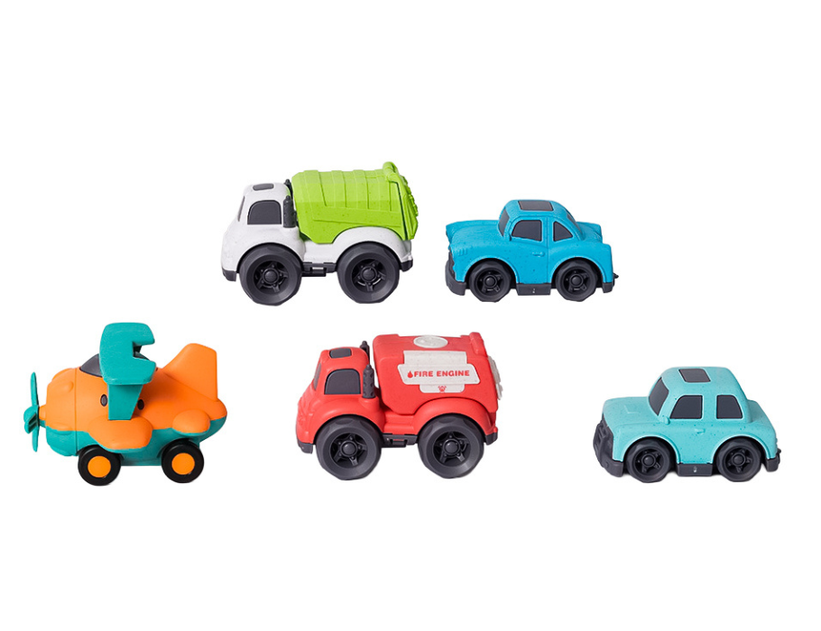 Bioplastic Auto en vliegset (5 delig)